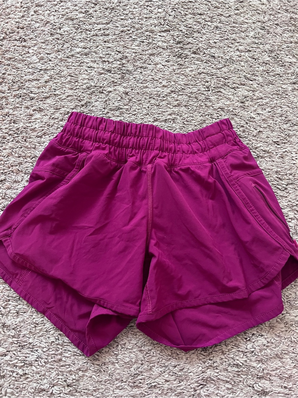 lululemon athletica Magenta Layered Athletic Shorts